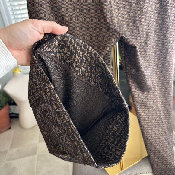 Cabi Director Trouser Style #4505 - Brown & Black Gold Print Sz 14 - Picture 15 of 16
